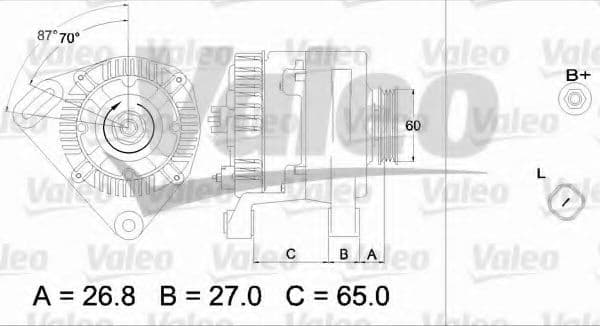 437323 Valeo Генератор