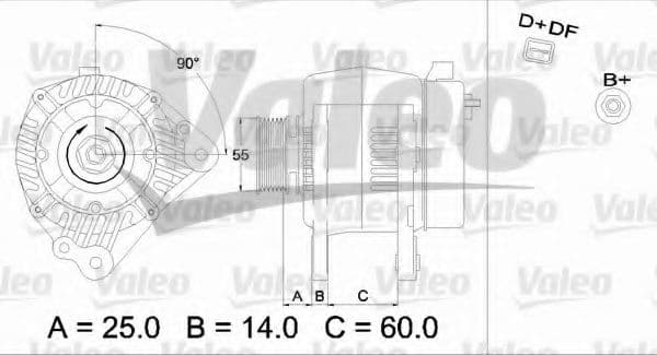 437392 Valeo Генератор