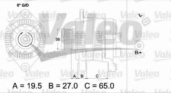437408 Valeo Генератор