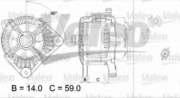 437434 Valeo Генератор