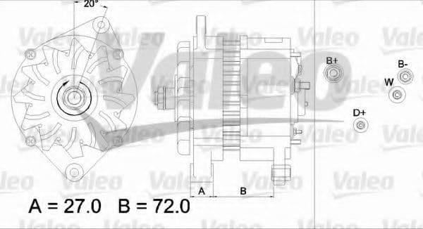 437447 Valeo Генератор