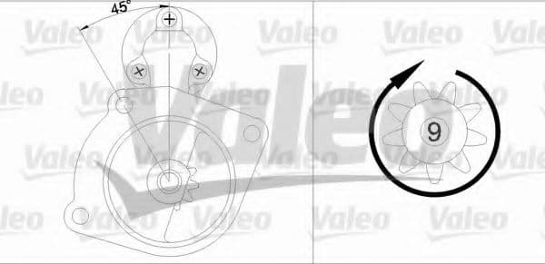 455533 Valeo Стартер