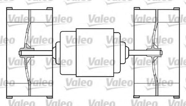 698438 Valeo Вентилятор салона