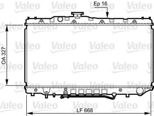 731110 Valeo Радиатор охлаждения двигателя
