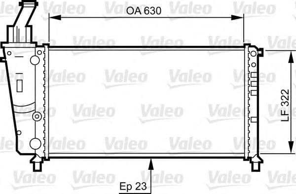 734221 Valeo Радіатор охолодження двигуна