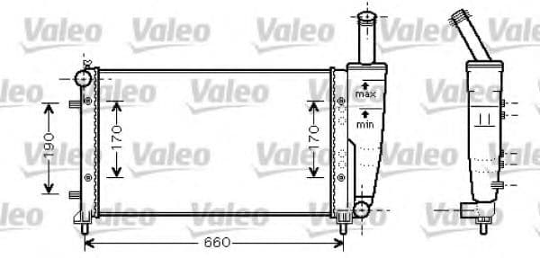 734457 Valeo Радиатор охлаждения двигателя
