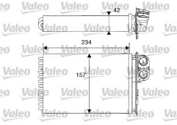 812215 Valeo Радиатор печки для Citroen C5