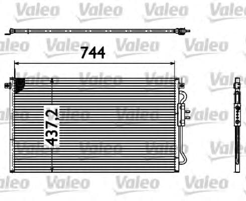 817582 Valeo Радиатор кондиционера для Chrysler Voyager