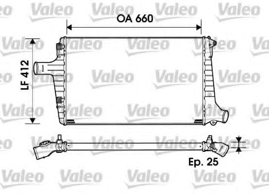 817865 Valeo Інтеркулер для Audi A6