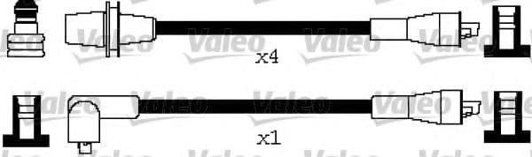 346645 Valeo Комплект дротів запалювання