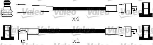 346630 Valeo Комплект дротів запалювання