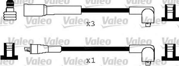 346268 Valeo Комплект дротів запалювання