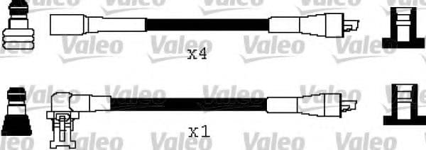 346241 Valeo Комплект дротів запалювання