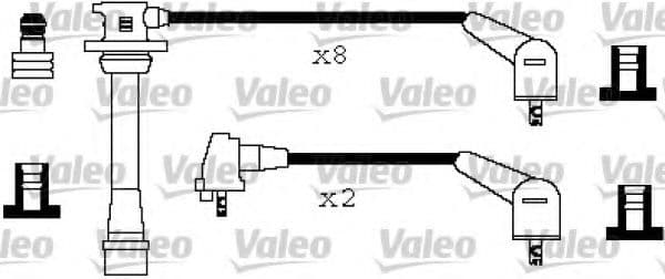 346199 Valeo Комплект дротів запалювання для Lexus LS