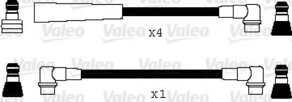 346060 Valeo Комплект проводов зажигания