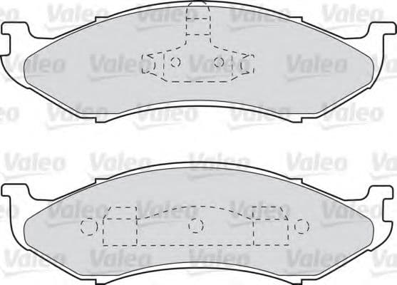 598491 Valeo Гальмівні колодки