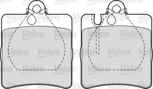 598447 Valeo Гальмівні колодки