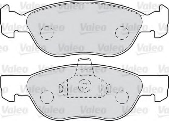 598611 Valeo Тормозные колодки