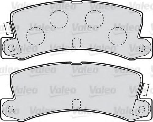 598984 Valeo Гальмівні колодки