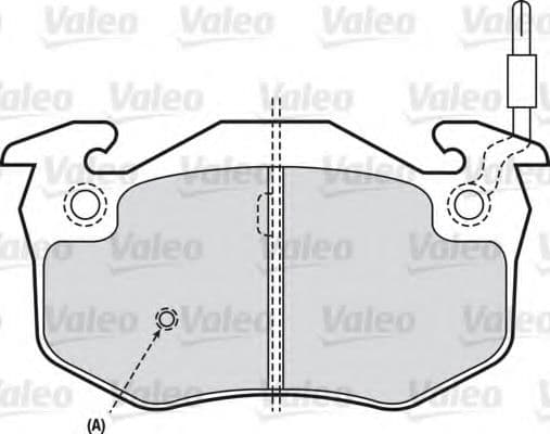 598151 Valeo Тормозные колодки