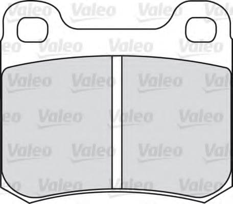 598345 Valeo Тормозные колодки