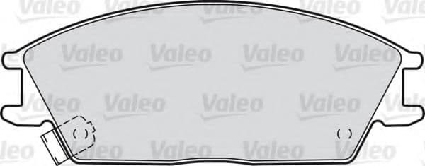 598052 Valeo Тормозные колодки