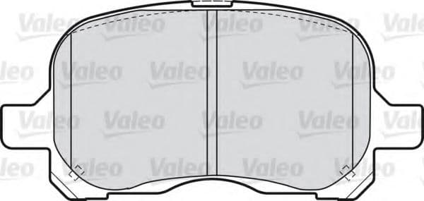 598579 Valeo Гальмівні колодки