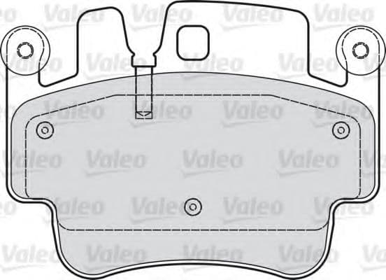 598767 Valeo Гальмівні колодки
