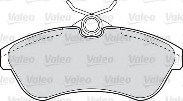 598501 Valeo Гальмівні колодки
