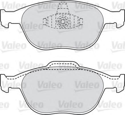 598639 Valeo Тормозные колодки