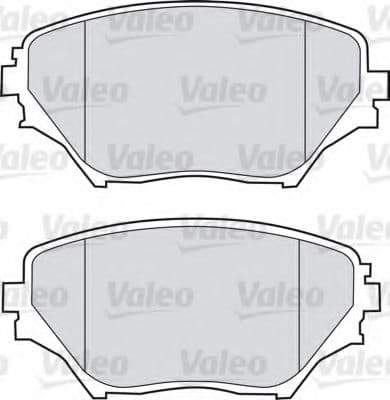 598536 Valeo Гальмівні колодки
