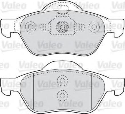 598471 Valeo Гальмівні колодки