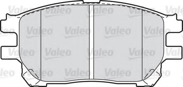 598710 Valeo Тормозные колодки для Toyota Previa