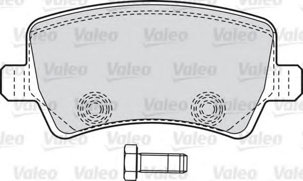598928 Valeo Тормозные колодки