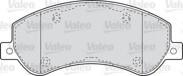 598816 Valeo Тормозные колодки