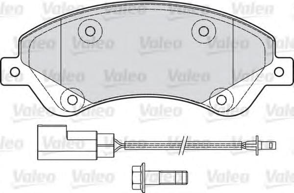 598818 Valeo Тормозные колодки