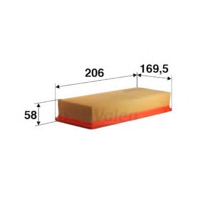 585006 Valeo Повітряний фільтр