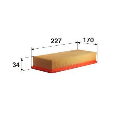 585122 Valeo Повітряний фільтр