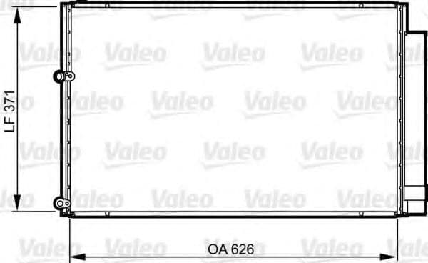814158 Valeo Радіатор кондиціонера для Toyota Prius