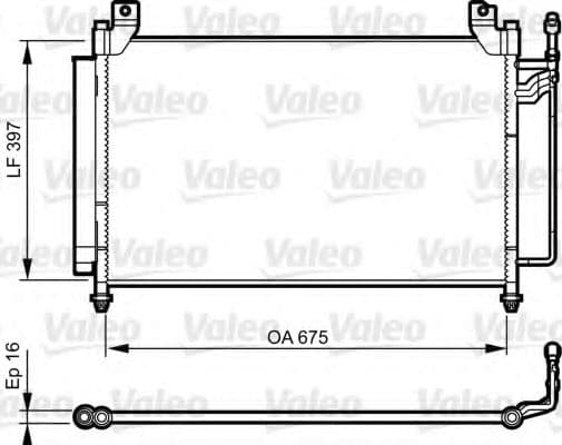814235 Valeo Радиатор кондиционера для Mazda CX-7