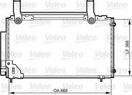 814267 Valeo Радіатор кондиціонера для Honda Stream