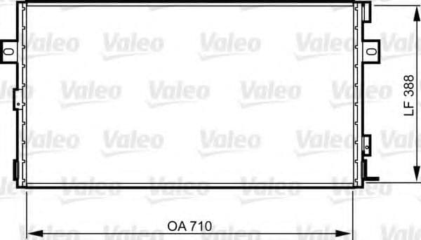 814290 Valeo Радиатор кондиционера для Chrysler Voyager