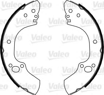 564101 Valeo Гальмівні колодки для Opel Campo