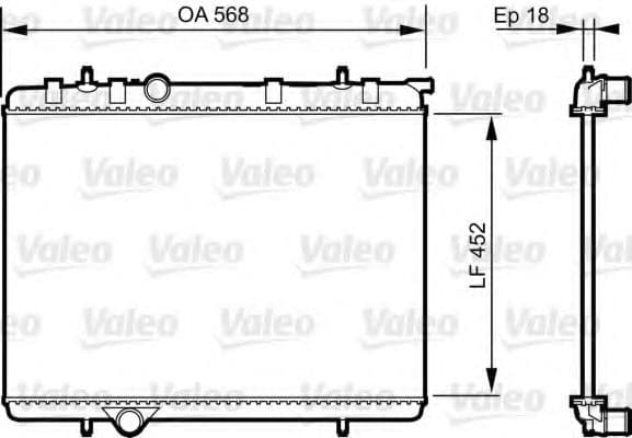735090 Valeo Радіатор охолодження двигуна