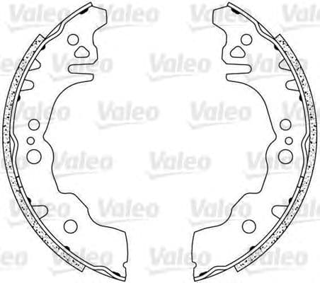 564079 Valeo Гальмівні колодки