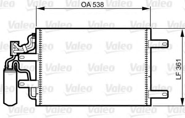 814014 Valeo Радіатор кондиціонера для Opel Meriva