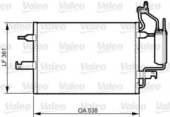 817798 Valeo Радіатор кондиціонера для Opel Meriva