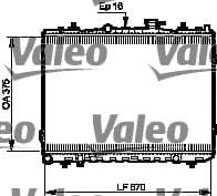 735523 Valeo Радиатор охлаждения двигателя для Kia Cerato