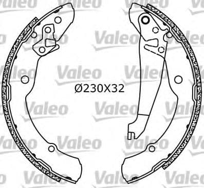 562641 Valeo Тормозные колодки