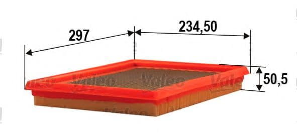 585291 Valeo Повітряний фільтр